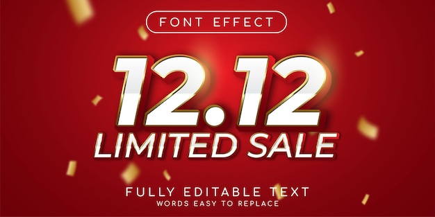 Editable text 12.12 super sale horizontal banner suitable for promote your business