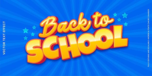 Editable text back to school banner