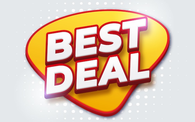 Editable text Best deal gradient super sale promotion banner