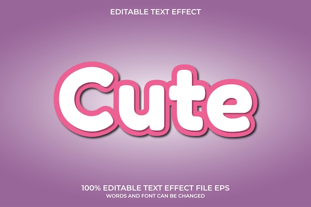 editable text cute words and font can be changed