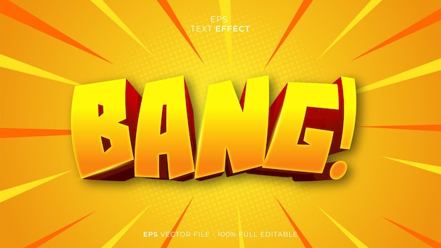 Editable Text Effect Bang