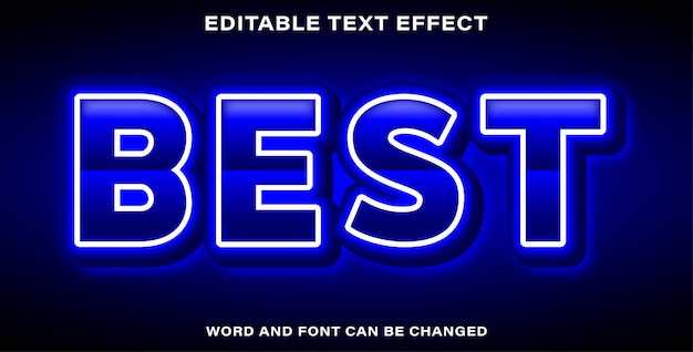 Editable text effect best