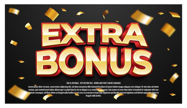 Editable text effect extra bonus