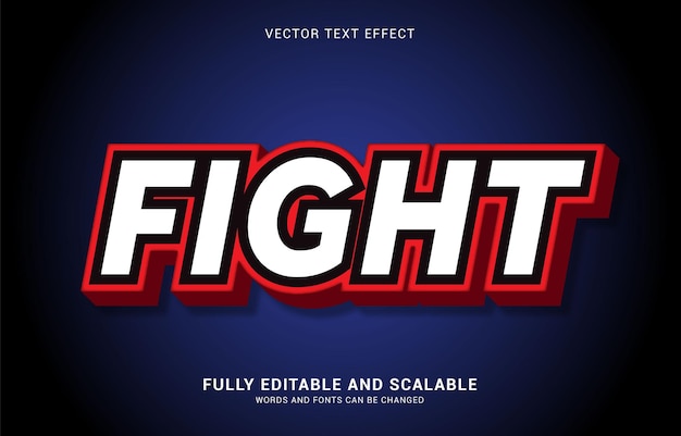 Editable text effect Fight style can be use to make Title