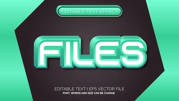 Editable Text Effect Files