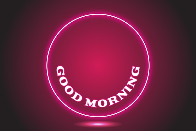 Editable text effect good morning premium