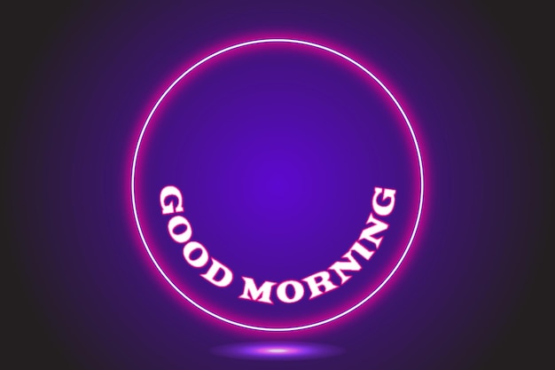 Editable text effect good morning premium