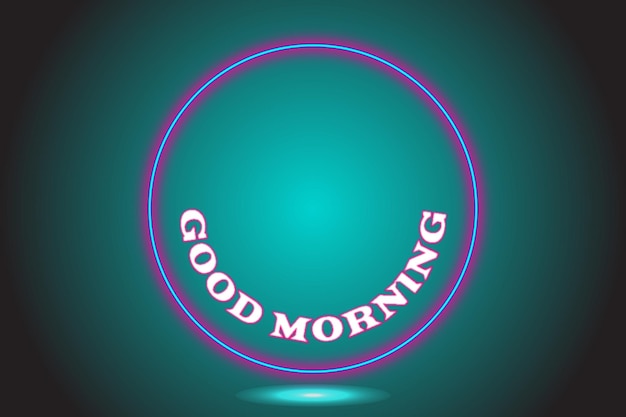 Editable text effect good morning premium