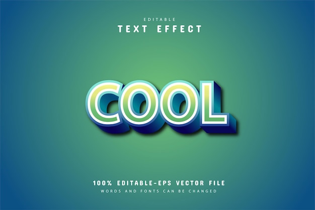 Editable text effect green garden style can be use to make title Premium Vector