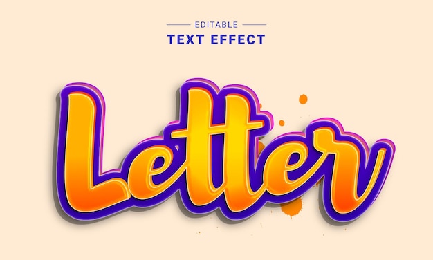 Editable Text Effect for illustrator