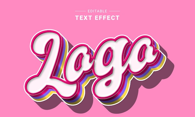 Vector editable text effect for illustrator