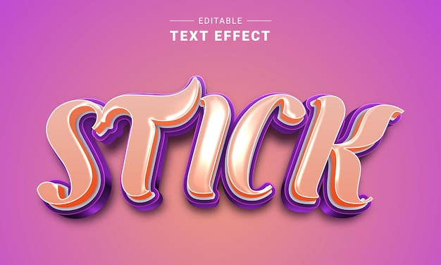 Vector editable text effect for illustrator