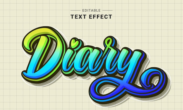 Vector editable text effect for illustrator