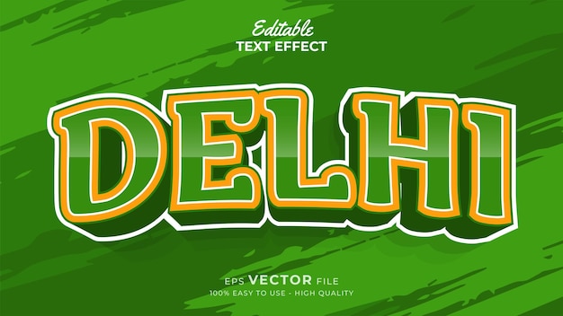 Editable text effect India republic day style theme