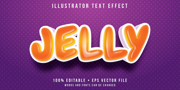 Editable text effect - jelly bean style