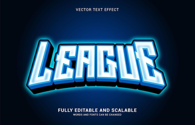 Editable text effect League style can be use to make Title