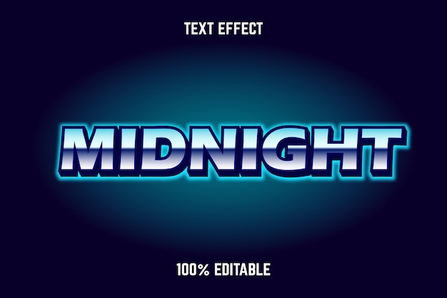 Editable Text Effect MIDNIGHT