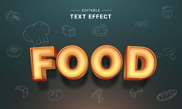 Editable Text Effect Mockup Vector Graphic Style