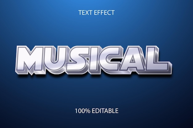 Editable Text Effect MUSICAL