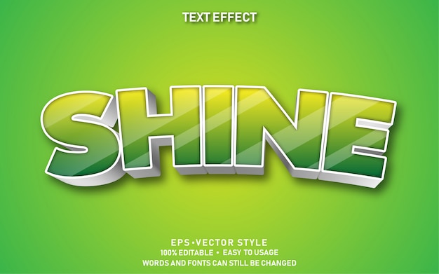 Editable Text Effect Shine  