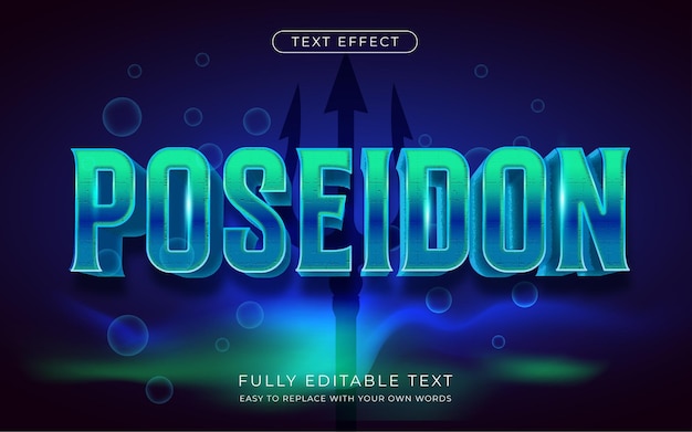 Editable text effect Shiny bold textured style