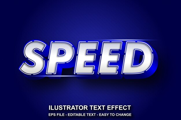 Editable text effect sport style