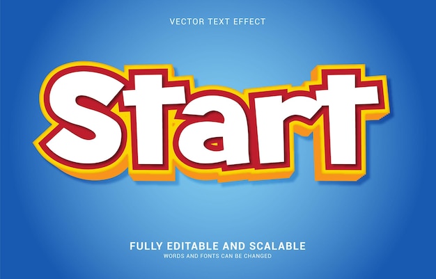 Editable text effect Start style can be use to make Title