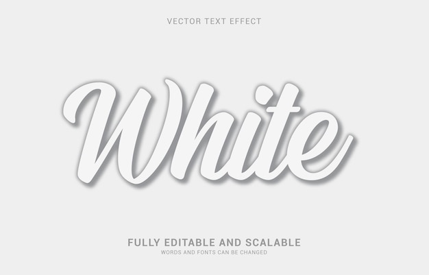 Editable text effect White style can be use to make Title