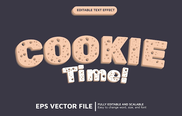 Editable Text Effect with Cookie Style