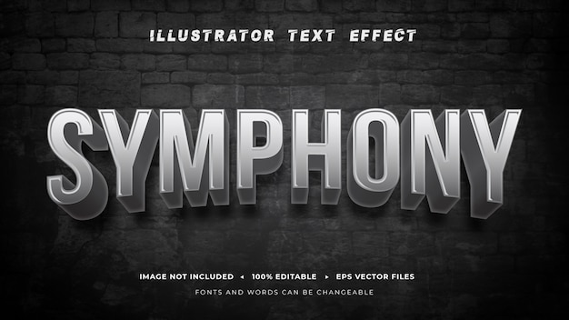 Editable text effect