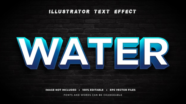 Editable text effect