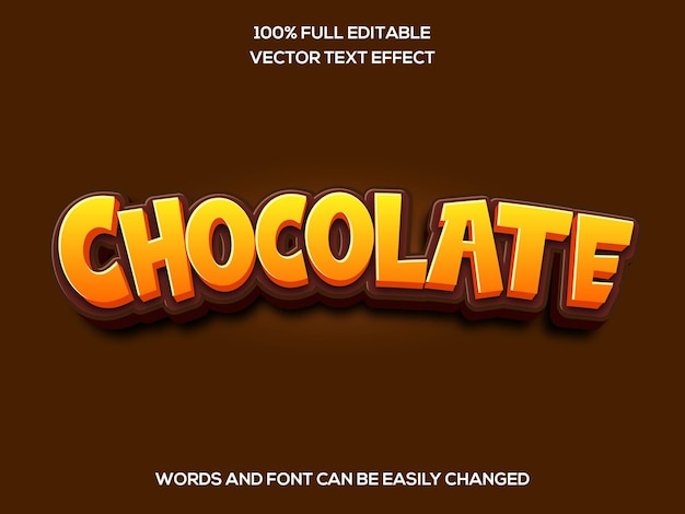 Vector editable text effect