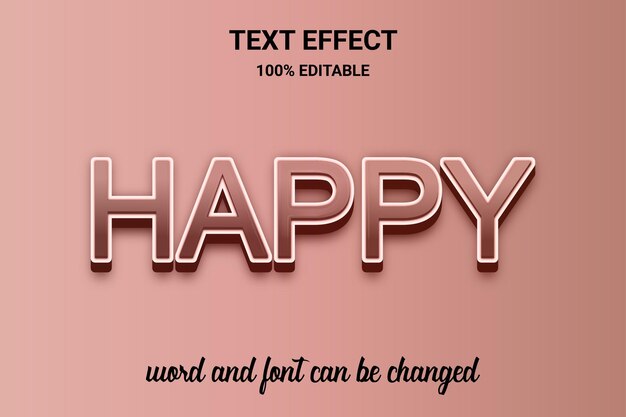 Editable Text effect