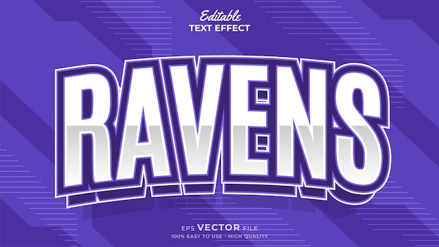 Editable Text Effects for American Football Sports Events Team