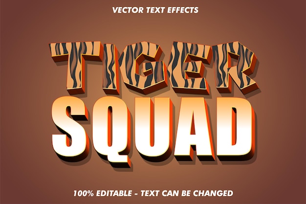 Editable text effects for cartoon or game banner and title