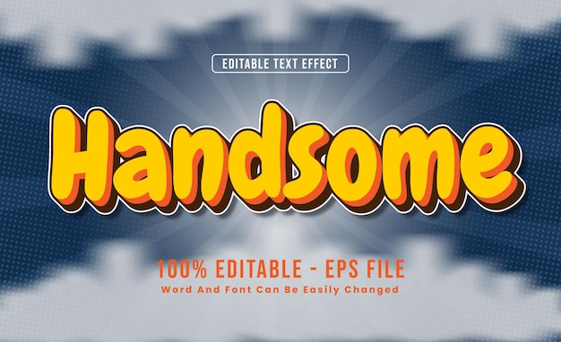 Editable text effects Handsome words and fonts can be changed