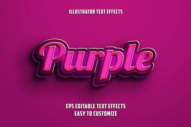 Editable Text Effects Style