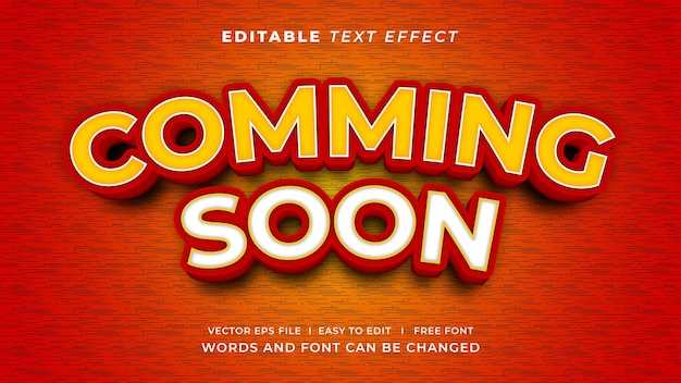 Editable text style effect comming soon 3d style