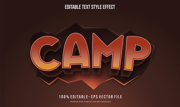 editable text style fancy with mobile game theme. Vector Illustration