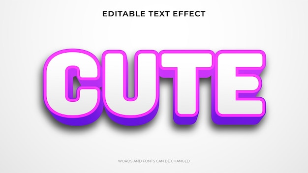 Editable text with 3d design