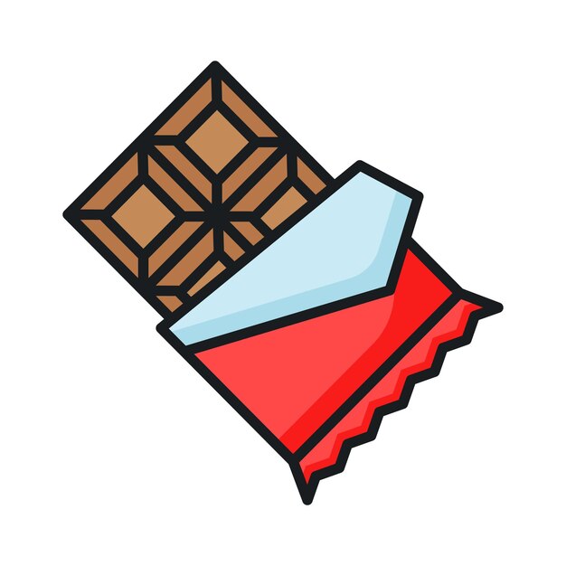 Vector an editable vector of chocolate in modern style ready to use icon