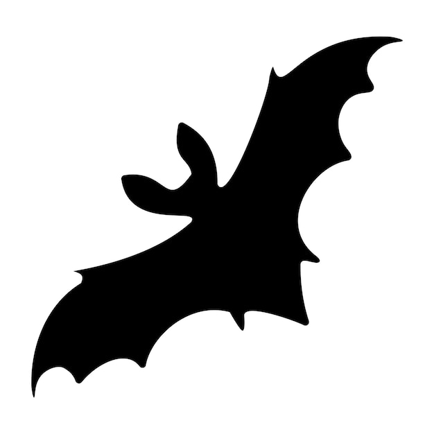 Editable vector clipart of the flying bat EPS10