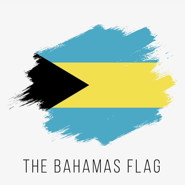 For EditingThe Bahamas Vector Flag. The Bahamas Flag for Independence Day. Grunge The Bahamas Flag