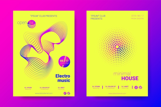 Edm posters set for electronic music festival