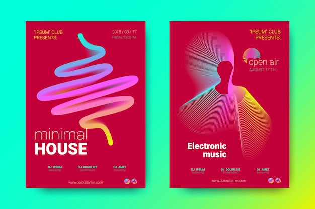 Edm posters set for electronic music festival