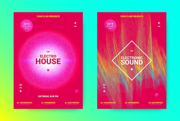 Edm posters set for electronic music festival