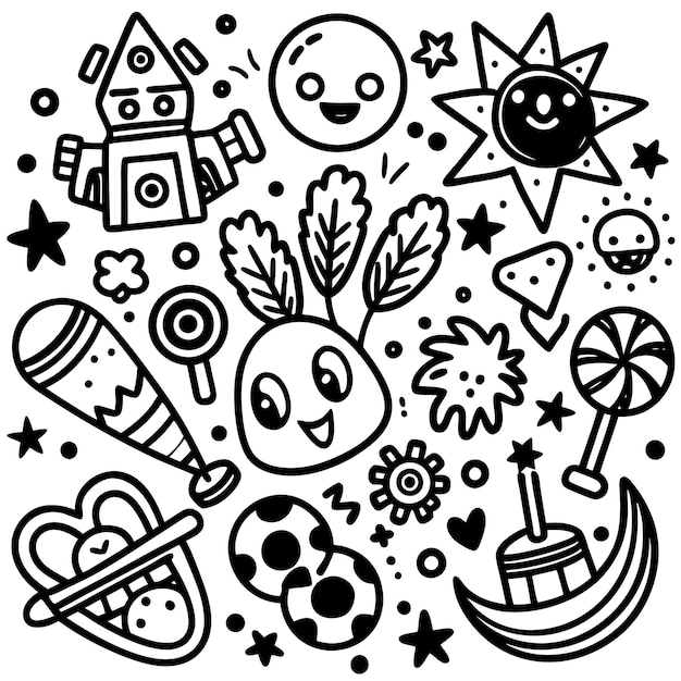 Education doodles school sketch vector