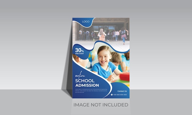 Education Flyer design, School, College Admission Poster, Leaflet template