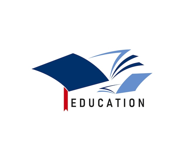 Education icon with opened book or textbook