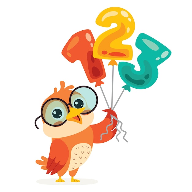 Education Illustration With Cartoon Bird